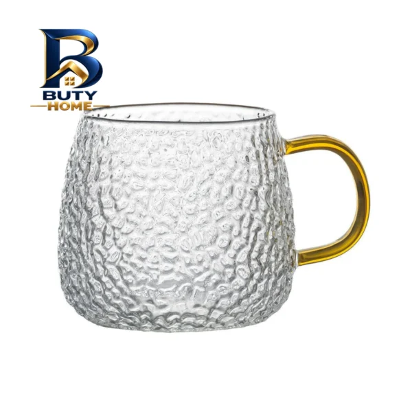 لیوان پیرکس مدل دسته رنگی کد 450ML