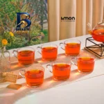 فنجان لیمون مدل دسته دار کد DH۲۲۸۲ مجموعه ۶ عددی اصل