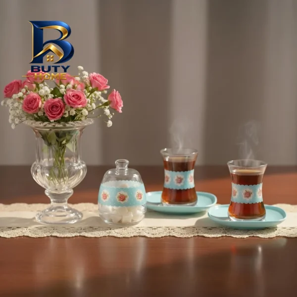 فنجان پاشاباغچه مدل الیسیا کد 55432 بسته ۶ عددی