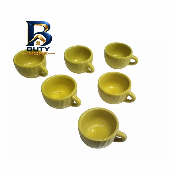 فنجان قهوه خوری مدل لته بسته ۶ عددی