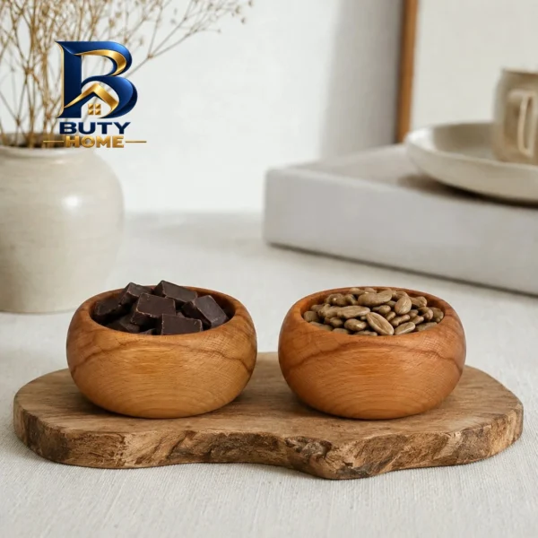 کاسه مدل چوب راش کد K۰۲ بسته ۲ عددی اصل