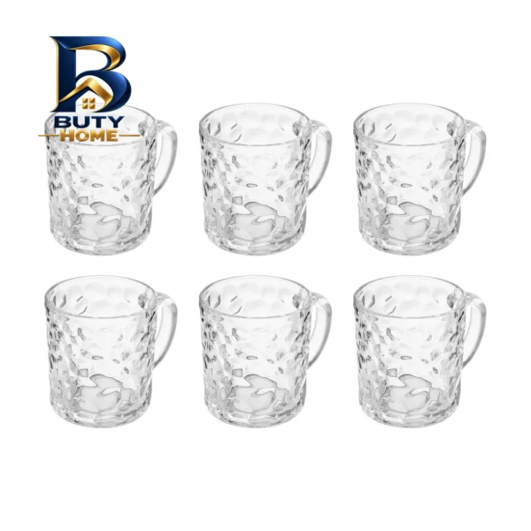 لیوان بلور و شیشه اصفهان مدل لیندا کد 455 بسته 6 عددی