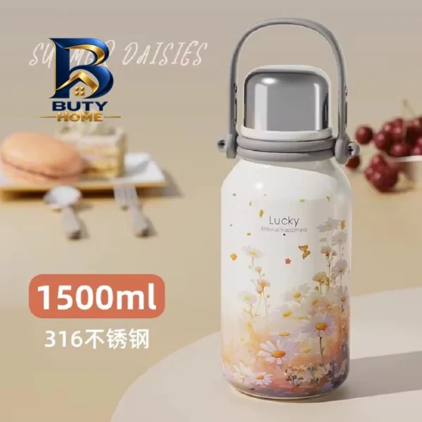 فلاسک گل مینا با گنجایش 1.5 لیتر
