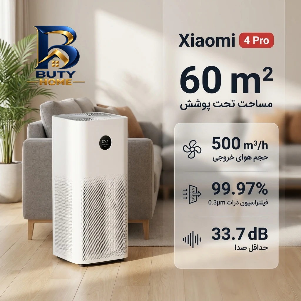 دستگاه تصفیه هوا شیائومی مدل 4Pro