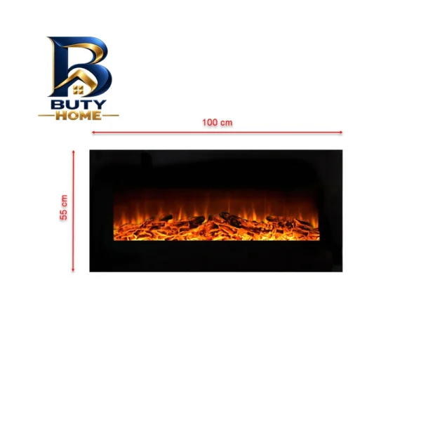 شومینه دیواری برقی بیستون مدل B.E_۱۰۰_L۴ اصل