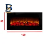 شومینه دیواری برقی بیستون مدل B.B_۱۲۰_W۱۷_L۲.bs اصل