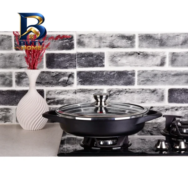 تابه گرانیت دو دسته ام جی اس با سوپاپ بخار