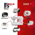 چرخ خیاطی خانگی جانتک مدل 1010 با طراحی مدرن