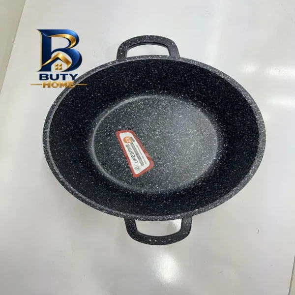 قابلمه گرانیتی لایف اسمایل با دسته جداشونده و نچسب