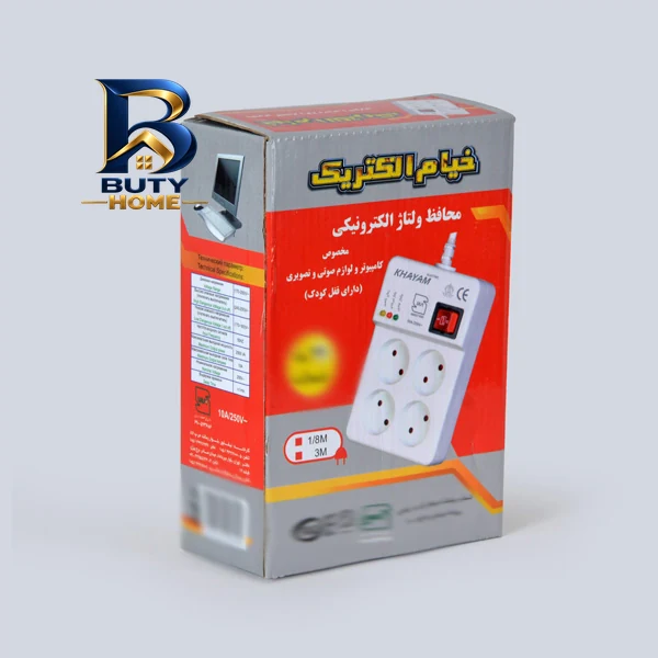 محافظ ولتاژ برق خیام الکتریک مدل قفل کودک