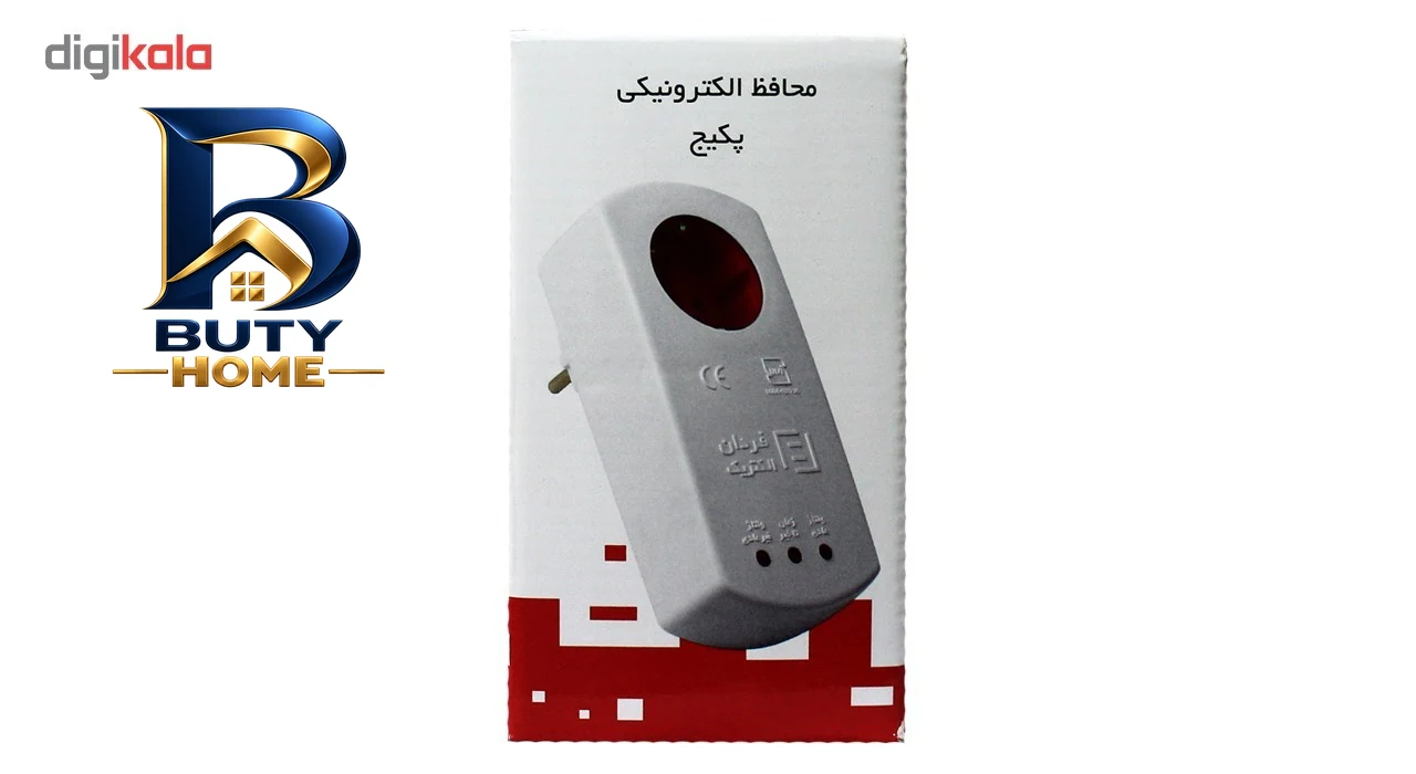 محافظ ولتاژ خیام الکتریک مدل ۴ خانه با قفل کودک