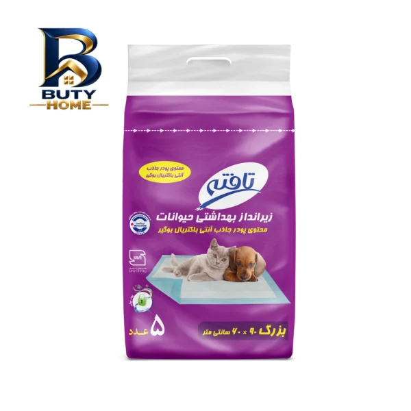 زیرانداز بهداشتی حیوانات خانگی مدل 6090 بسته 5 عددی