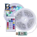 ریسه ال ای دی هوشمند بلوتوثی مدل فول کالر کد RGB IC usb 5v طول 10 متر