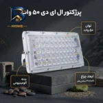 پرژکتور ال ای دی 50 وات مدل بیلبوردی با کیفیت