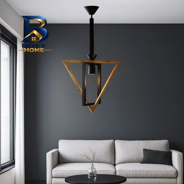 چراغ آویز شاهان تک مدل WOOD۱ اصل