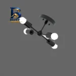 چراغ سقفی چهار شعله مدل مدرن کد S۱۲ اصل