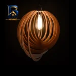 لوستر مدل چراغ آویز چوبی کد L۱۹ اصل