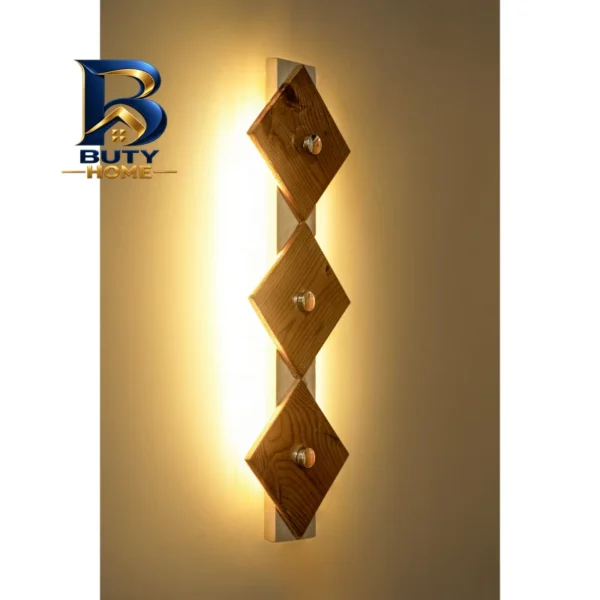 چراغ دیواری مدل چوبی کد Triple
