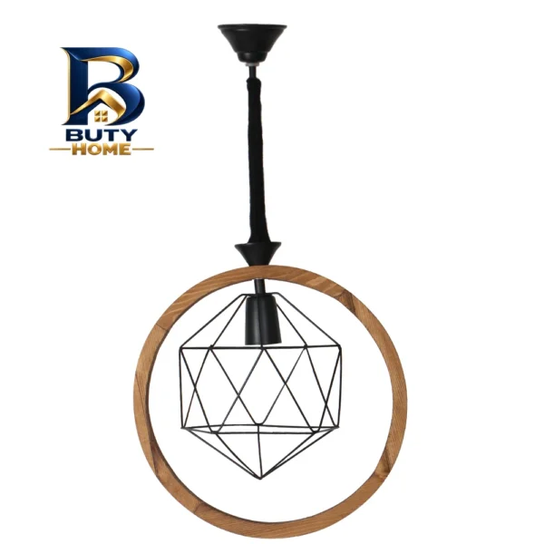 چراغ آویز تک شعله مدل شاهان WOOD 6