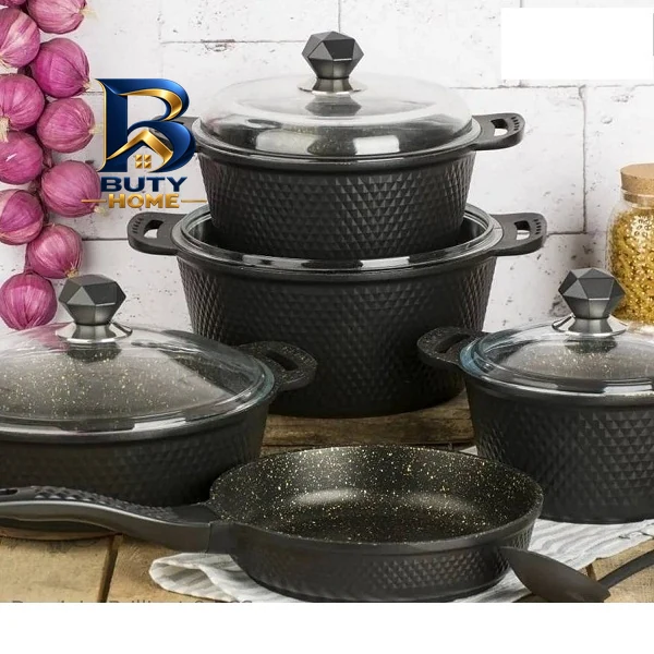 سرویس قابلمه و تابه گرانیت ۹ پارچه دسینی مدل برلیانت