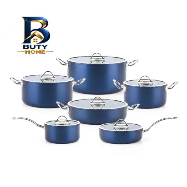 سرویس گرانیت قابلمه و تابه 12 پارچه مدل ناسیکو