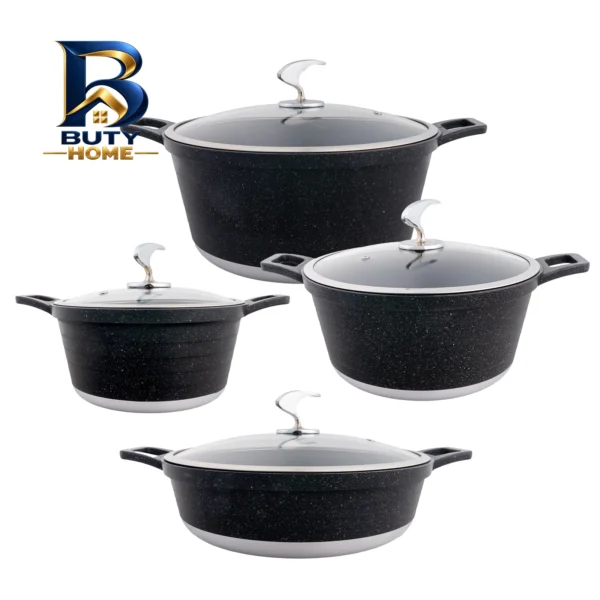 سرویس قابلمه گرانیتی ۸ پارچه نیو لایف مدل AFRA-۶۳۰۹ اصل