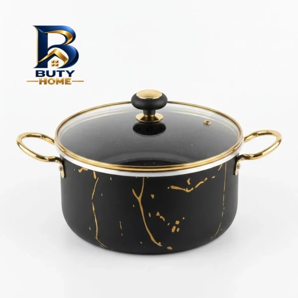سرویس قابلمه و تابه گرانیتی 7 پارچه مدل زرنگار