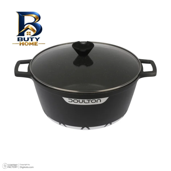 سرویس تابه و قابلمه چدن کف گرانیت ۱۲ پارچه دالتون مدل 12C