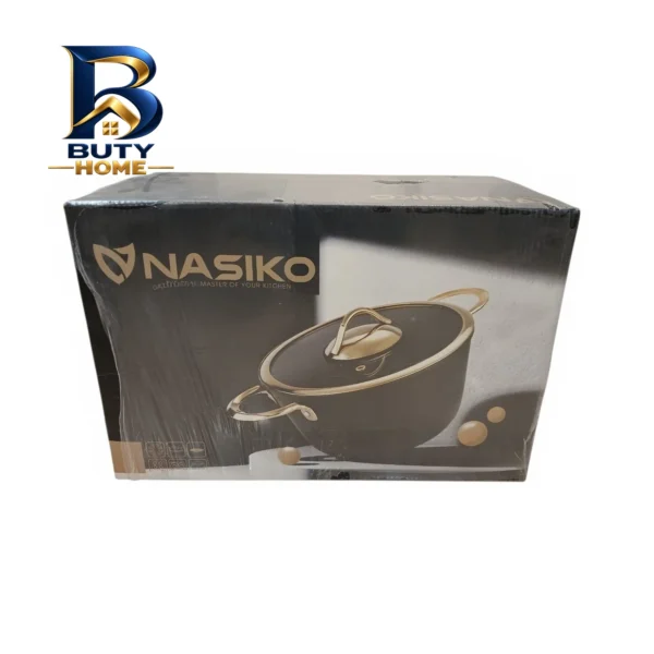 سرویس گرانیت قابلمه و تابه 10 پارچه ناسیکو مدل گلد