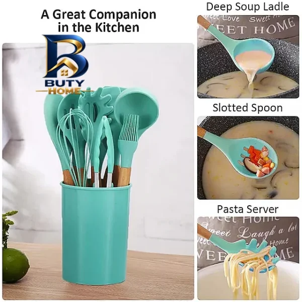 سرویس کفگیر و ملاقه ۱۲ پارچه وون مدل KITCHEN LIFE-۱۰۰۷ اصل