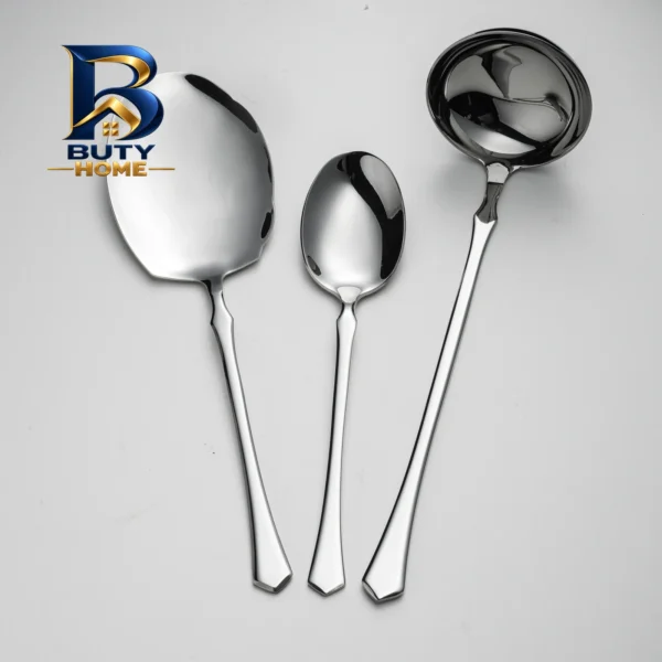 سرویس ملاقه و کفگیر 3 پارچه جی فی نی مدل 58