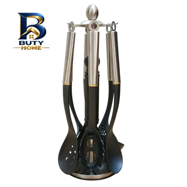سرویس ملاقه و کفگیر تفلون ۷ پارچه یونیو کد 7PCS
