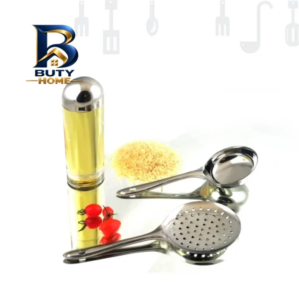 سرویس ملاقه و کفگیر ۶ پارچه مدل کوتاه هندی