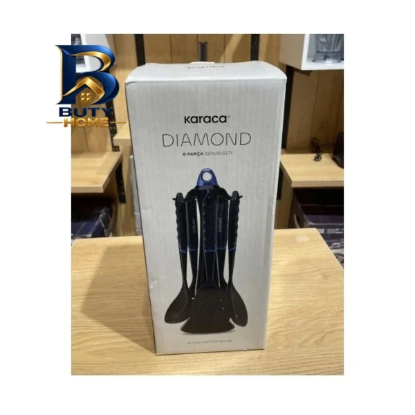 سرویس ملاقه و کفگیر 6 پارچه کاراجا مدل Diamond