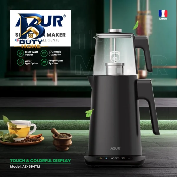چای ساز روی هم آزور مدل AZ-۶۹۴TM اصل