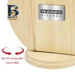 سرویس چاقو ۱۳ پارچه با تیغه استیل و دسته چوبی هپی کیچن مدل Stone Knife 13 و استند