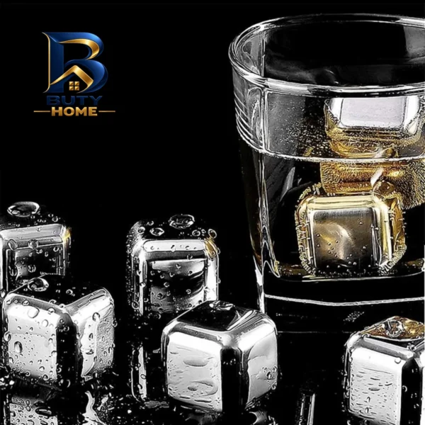 قالب یخ استیل مدل مجموعه ۴ عددی به همراه انبر