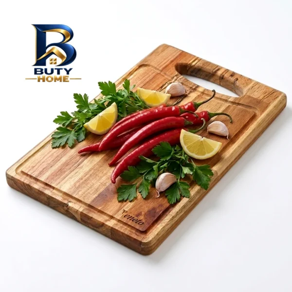 تخته گوشت ونتو مدل چوبین با طراحی مستطیل
