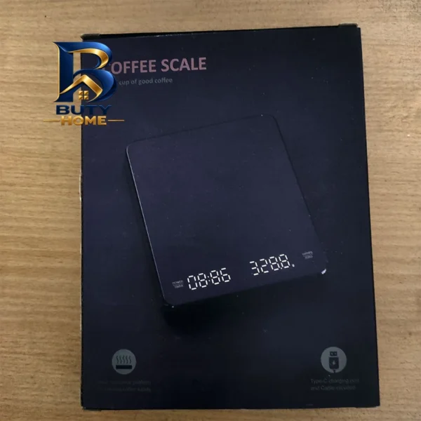 ترازو آشپزخانه دیجیتال مدل تایمردار coffee scale حداکثر ظرفیت قابل اندازه گیری ۳ کیلوگرم با دقت ۰.۱ گرم اصل