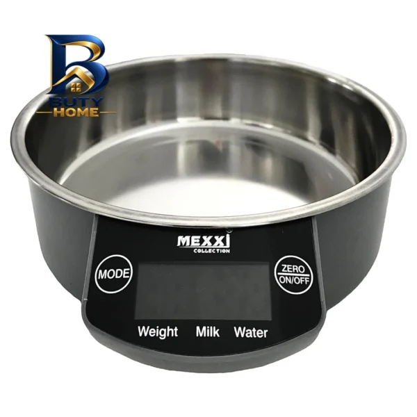 ترازو آشپزخانه دیجیتال مکسی مدل scale-۶۶۶-a حداکثر ظرفیت قابل اندازه گیری ۵ کیلوگرم با دقت ۱ گرم اصل