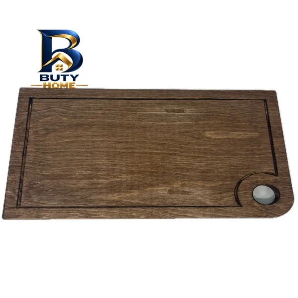 تخته گوشت مدل دایره با کیفیت چوبی