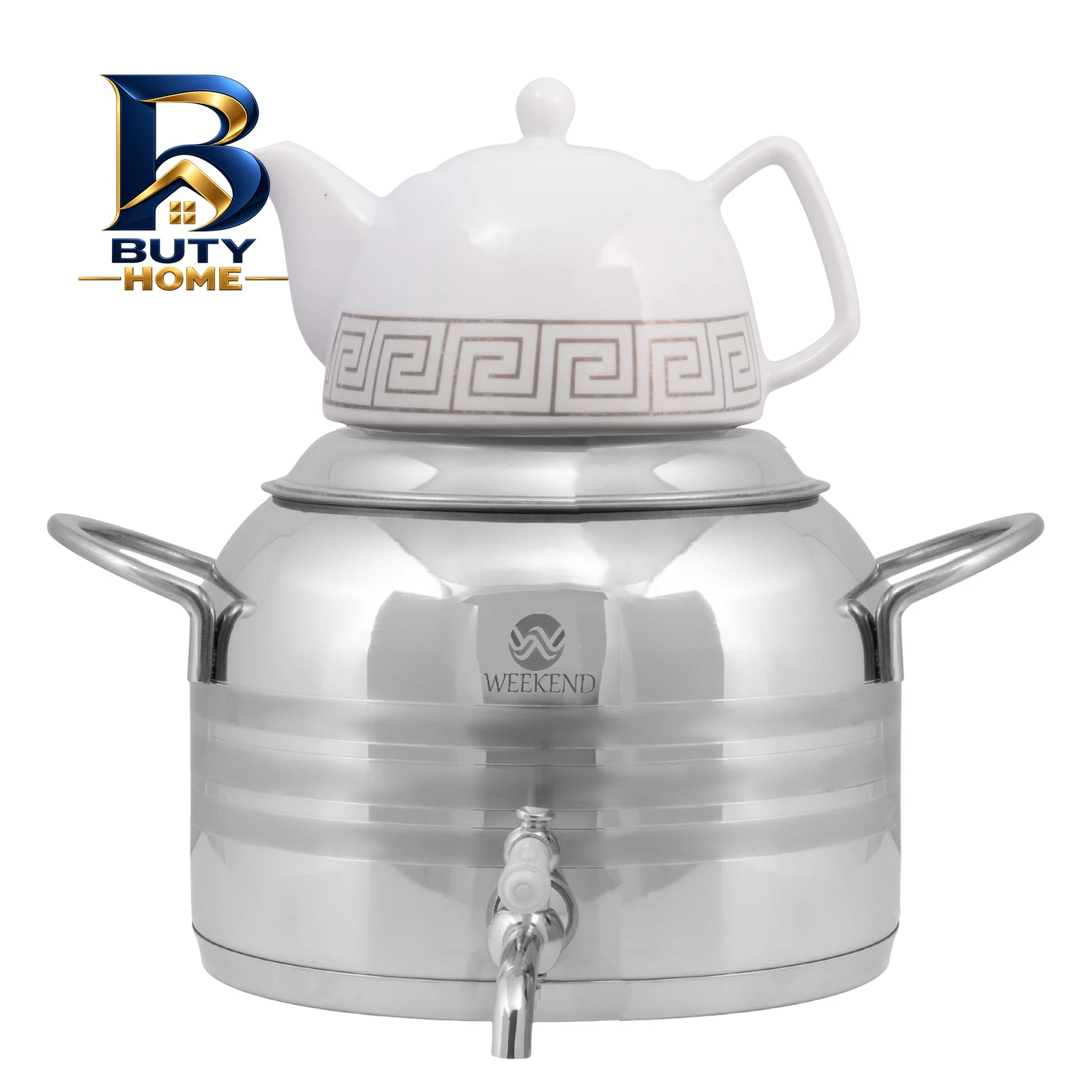 ست کتری و قوری ویکند مدل ۴۰۱۰S گنجایش ۶ لیتر گنجایش ۱ لیتر اصل