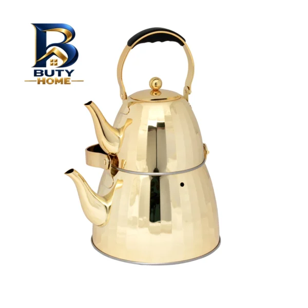 ست کتری و قوری نیکولو مدل دسته بالا گنجایش ۳ لیتر ۱ لیتر اصل