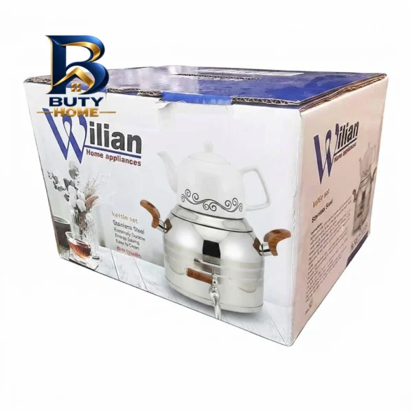 کتری و قوری استیل ویلیان مدل WKS-۵۱۲ گنجایش ۵ لیتر گنجایش ۱ لیتر اصل