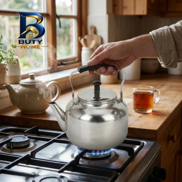 کتری ضخیم استیل با حجم 2 لیتر جار