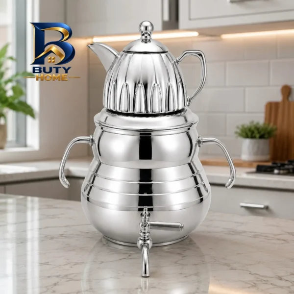 شیرجوش استیل با دسته چوبی کد 35480