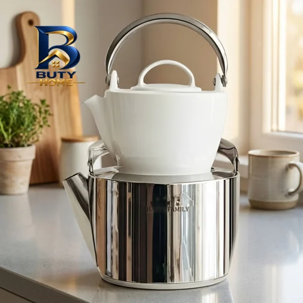 ست کتری و قوری هپی فمیلی مدل B گنجایش ۲.۵ لیتر ۱ لیتر اصل