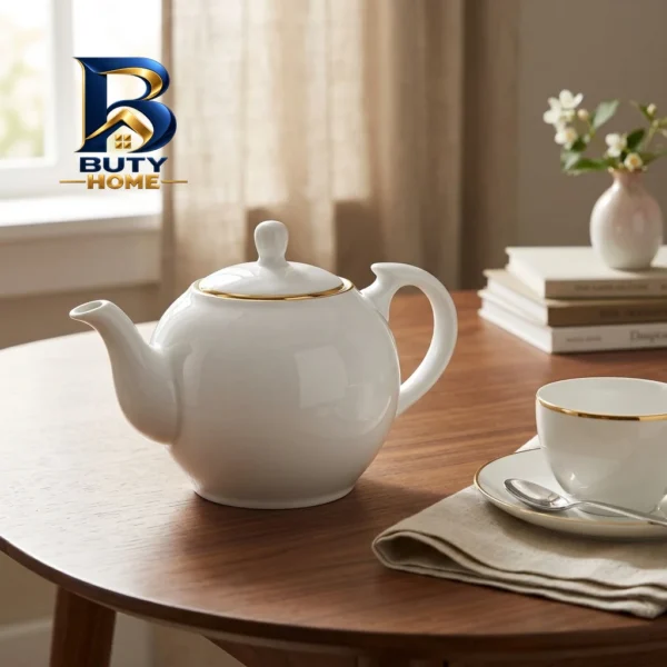 قوری چینی تقدیس مدل لب طلای8