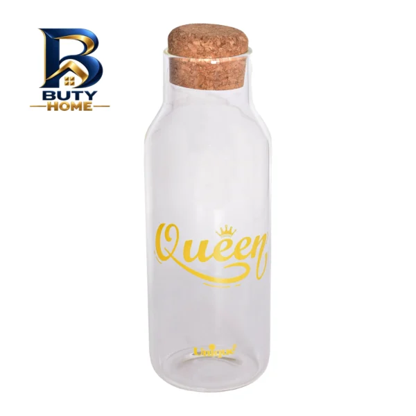 بطری آب یونیک طرح QUEEN کد 3071 با گنجایش 1.03 لیتر