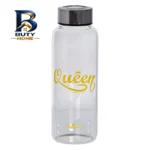 بطری شیشه ای یونیک با طرح queen کد 3052